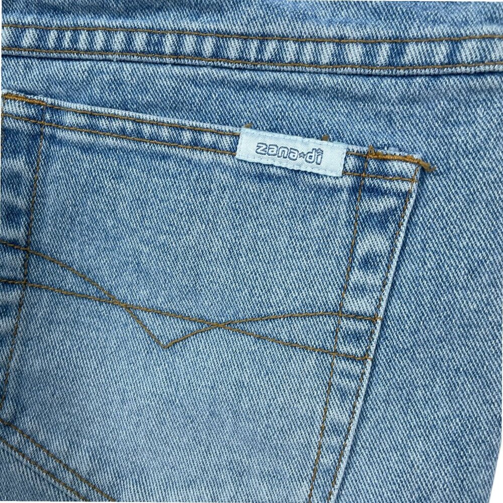 Vintage 90s/Y2K Zana Di High Waisted Denim Short Shorts - Size 3 - Picture 7 of 7